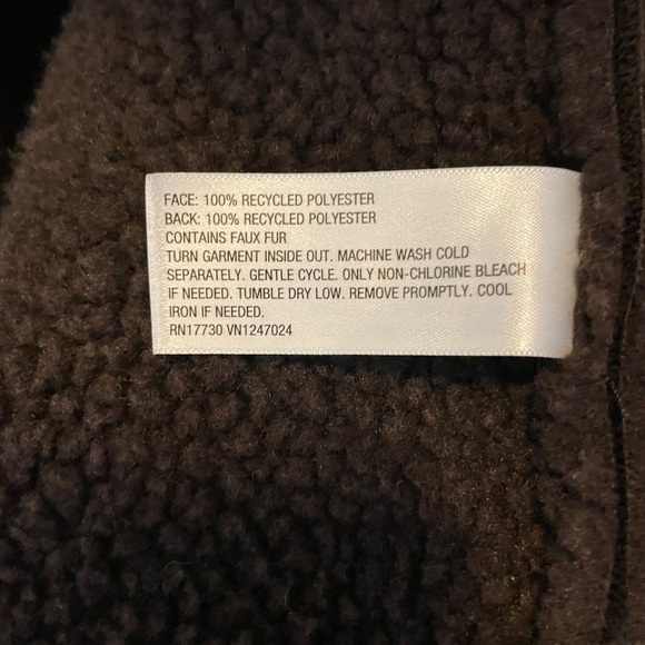 Reese Blustein Future Collective vest faux leather shearling brown extra small - Picture 4 of 4